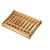 UIELPT Foldable Bamboo Shoe Racks: 3 Tiers for Entryway Multi Tier Shoe Organizer Rack Multifunctional Storage