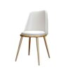 dining chair Kitchen Dining Room Furniture Chairs Water Proof PU Leather Dining Chairs With Metal Legs Soft Cushion Seat And Back For Office Loun