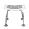 WANGZI Elderly Non-Slip Bath Stool Elderly Disabled Pregnant Woman Bath Chair Adjustable Aluminum Alloy Shower Chair,Grey