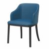dining chair Kitchen Dining Room Furniture Chairs Living Room Armchair Modern Leather High Back Padded Soft Seat Dining Chairs Black Metal Legs L