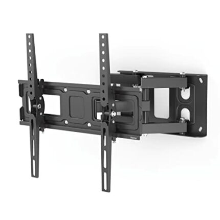 Hama 118125 Full Motion TV wall bracket (tiltable, swivelling, scissor arms for televisions from 32 to 65 inches, incl. Fischer plugs, VESA up to