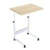 Warmiehomy Laptop Table Movable Study Writing Table on Wheels Height Adjustable Computer Standing Desk Portable Side End Table for Over Bed Sofa
