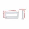 Yibuy 2 Set Toilet Seat Hinges Fixing Bolt Set White Plastic for Top Mount Toilet Seat Hinges