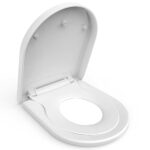 Toilet Seat, MUJIUSHI Family Toilet Seat with Child Seat Built-in, Soft Close& Quick Release Function, Simple Top Fixing Standard Toilet Seats wi