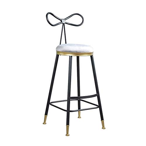 DINGZZ Bar Stool chairs High Chair Simple Wrought Iron Bar Chair Gold Stool Dining Chair Nordic Pub Accessories Leisure