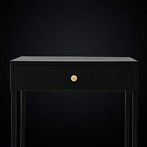 LUKEO Metal Bedside Table Bedroom Dining Table Furniture, Bedroom Furniture White Square Steel Bedside Table