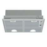 Bosch Serie 4 DHL555BLGB Canopy Cooker Hood, 53 cm, with Intensive Speed Setting, Silver metallic