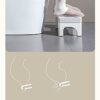 Toilet Stool Squat for Adults,Sturdy Plastic Portable Bathroom Toilet Step Poop Stool Healthy Gift for Seniors Everyone