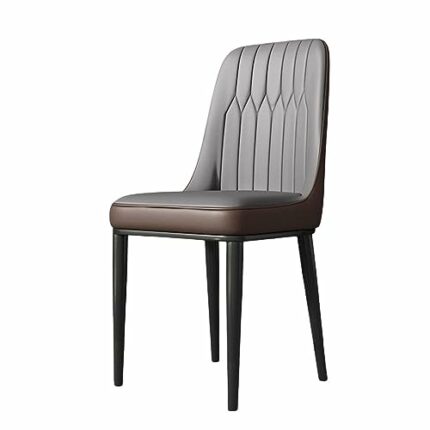 JJZXD Dining Chair Leather Leisure Chair Backrest Stool Home Furniture Versatile Dining Chair Armrest