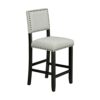 DINGZZ 5 Piece Counter Height Dining Table Set Black Table And 4 Chairs Furniture In Beige