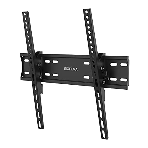 GRIFEMA GB1004-2 TV Wall Bracket, Tilt TV Mount for 26 to 65 Inches Flat & Curved TVs or Monitors, Max VESA 400x400mm Weight Capacity up to 50kg,