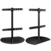 ONKRON Universal Swivel Table Top TV Stand for 32-65 Inch LED LCD Flat or Curved Screen TVs up to 35 kg - Tempered Glass TV Stand Base - Height A