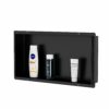 Qeke Stainless Steel Shower Niche 12" X 12", No Tile Needed Wall Niche Shower, Recessed Shower Shelf for Bathroom Storage, Matte White