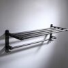 HIGOH Towel Racks, Bathroom Towel Rack Wall Mounted Towel Holder,Aluminum Bathroom Accessories Towel Rack,Towel Holder,Wall Mounted Towel Hanger