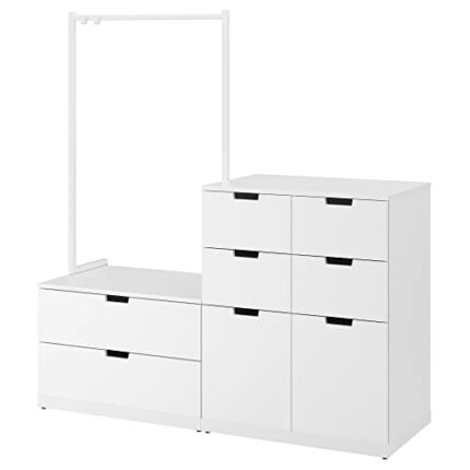 Ikea NORDLI chest of 8 drawers, 160x169 cm, white