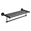HIGOH Towel Racks,Bathroom Towel Rack Wall Mounted Towel Holder,Bronze Towel Bar Bath Towel Rack,Orb Rack,Bathroom European Retro Hardware