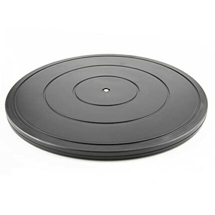 VOLCANOES CLUB 16 Inch Lazy Susan Turntable - Heavy Duty Rotating Swivel Steel Ball Bearings - Flat Base Stand for TV/Computer/Monitor/Arts/Craft