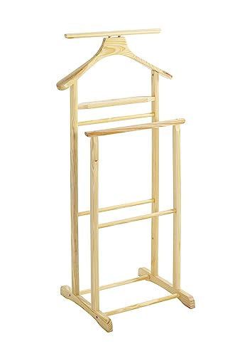 HAKU Möbel valet, solid wood, natural, W 47 x D 36 x H 102 cm