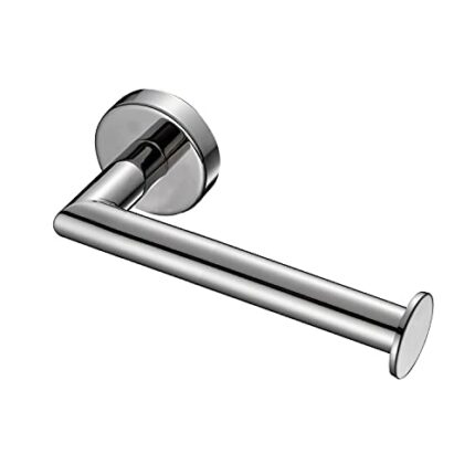 GEDY G-Tokyo Toilet Roll Holder, Chrome, Components Made of 304 Stainless Steel, 15 Year Warranty, Measures 5.3 x 17.7 x 7.3 cm, R&D Design, Stai