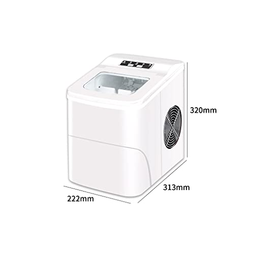 RJJ Small Household Ice Maker Literary Fresh White Dormitory Mini 15kg Ice Cube Maker Home Party Ice Maker