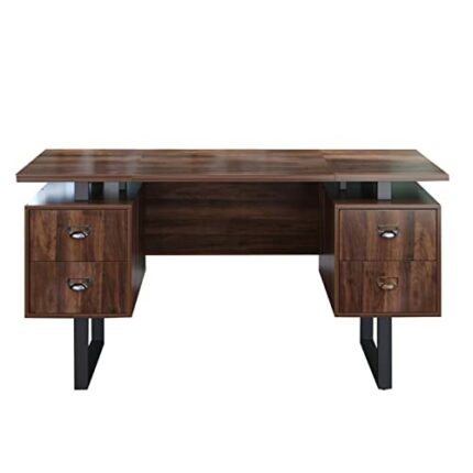 N/A 4 Drawer Home Office Computer Desk Study Desk Dormitory Workbench Bedroom Living Room Office Furniture (Color : A)