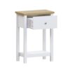 Vida Designs Arlington Console Table Shelf Hallway Side End Dressing Table MDF (White, 1 Drawer)