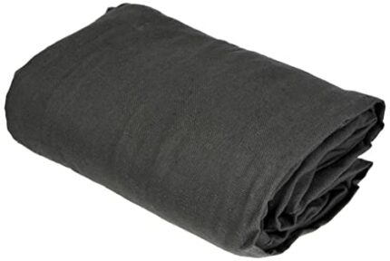 Soleil d 'Ocre Panama Clic Clac Sofa Bed Cover, Cotton 200 x 140 cm, grey, 190 x 204