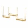 KEppd Wine Rack Wall Mounted - 3 Packs Wine Glass Holder, Ceiling Hanging Wine Bottle Holder, Simple Style Ceiling Decoration Shelf for Bars, Res