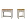 Corona Grey Wax 2 Drawer Console Table, Mexican Pine & Corona Console Table Pine Grey Wax 1 Drawer Solid Wood Side Table