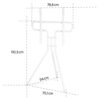 Hama 118093 - Television Floor Stand "Easel Design" (for TV size 37" - 75"), VESA up to 600x400, white, max load 40 kg, 191 cm