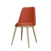 dining chair Kitchen Dining Room Furniture Chairs Water Proof PU Leather Dining Chairs With Metal Legs Soft Cushion Seat And Back For Office Loun