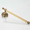 HIGOH Towel Racks, Towel Rail for Bathroom,Vintage Brass Single Rod Towel Bar,Hand Towel Holder Holder,Towel Rail,Coat Robe Hanger Shelf,Bathroom