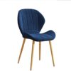 Dining Chairs Velvet Seat and Backrest with Sturdy Metal Legs for Kitchen Dining Room Lounge (Color : Style 6, Size : Black chair legs)