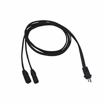Okin 120 cm 2 Pin Recliner Y Power Cable Splitter Lead Extension Cord 2 Motors to 1 Power Supply Cable for Electric Recliner and Lift Chairs