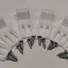 nuie BPC001 | Modern Bathroom Accessories 6 Bath Panel Clips for use with Acrylic Bath Panels, White