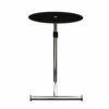 Premier Housewares Mobile Table Overbed Table Chrome Finish Bed Tables Overbed Tables Black Overbed Table Adjustable Height 70 X 45 X 45