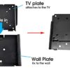 Allcam LCD110 15" 17" 19" 22" LCD/LED TV Ultra Slim Wall Mount Bracket, Super Flush 15mm, Mount Size 75x75 Mount Size 100x100, Hold up to 20kgs (