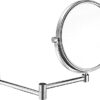 DOWRY Bathroom Extendable Mirror - 10x Wall Mounted Magnifying Mirror - Black Wall Mounted Makeup Mirror - Shaving Mirror Wall Mounted - 360 ° Ro