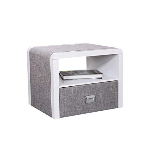 LUKEO Bedside Table, Bedside Furniture Accent End Table Chest for Home, Bedroom Accessories