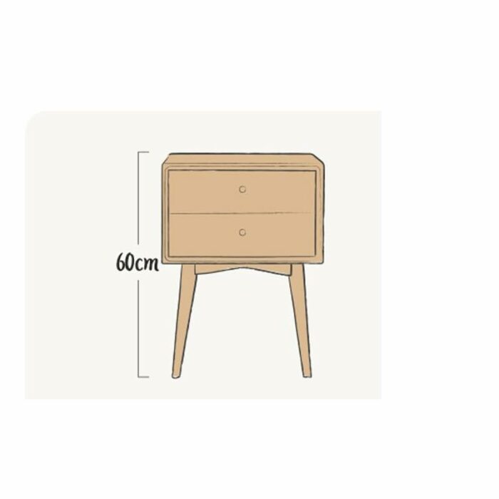 WALNUT Bedside Cabinet Bedroom Bedside Cabinet Corner Table Furniture Bedroom Bedside Cabinet Large Storage Space