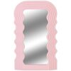 Z PLINRISE Aesthetic Wave Pattern Irregular Frame Mirror, Decorative Desk Wall Mirror for Living Room Bedroom Hallway Home Decor Birthday House W