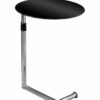 Premier Housewares Mobile Table Overbed Table Chrome Finish Bed Tables Overbed Tables Black Overbed Table Adjustable Height 70 X 45 X 45
