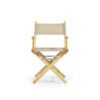 Telami – Director’s Chair – Collection Recycled – Foldable and Light - Oat Colour – Natural Frame - Made in Italy – Outdoor Furniture, Garden Cha