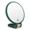 FUHUIM 1x 15x Magnifying Handheld Mirror, Double Sided Pedestal Magnification and True Image Makeup Mirror, Compact Size and Portable Vanity Cosm