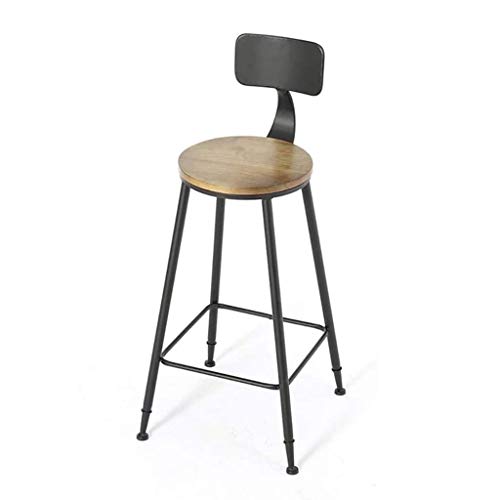 SDFGH Nordic Light Luxury bar Chair Simple net red bar Stool Front Desk Cafe Restaurant Leisure Back high Stool