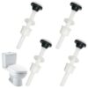 4 Pack Plastic Toilet Tank Bolts, M10 Toilet Cistern to Toilet Pan Fixing Fitting Sealing Kit Close Coupling Bolts WC Tank to Bowl Bathroom Toile