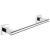 Hand Towel Bar 14", Suyar SUS304 Stainless Steel Shower Towel Holder, Bathroom Kitchen Closet Cabinet Washcloth Rack Wall Mounted, Polished Chrom