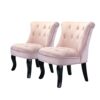 HULALA HOME Velvet Dining Chair Dressing Vanity Chairs Kitchen Upholstered Accent Chair with Black Legs for Dining Room Living Room Bedroom (1, B
