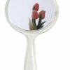 SKY Creation Makeup Hand Mirror, Double-Sided Handheld Mirror 1X/3X Magnifying Mirror with Handle, Wall mounted Mirror, (Crystal Clear) 5.7" X 10