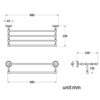 HIGOH Towel Racks, Bathroom Towel Rack Wall Mounted Towel Holder,Style Bathroom Brass New Bronze Bath Towel Rack, Towel Bar Wall Mount Shelf